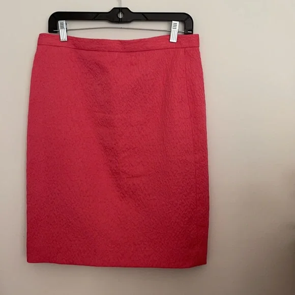 Vintage Ann Klein pink textured skirt set